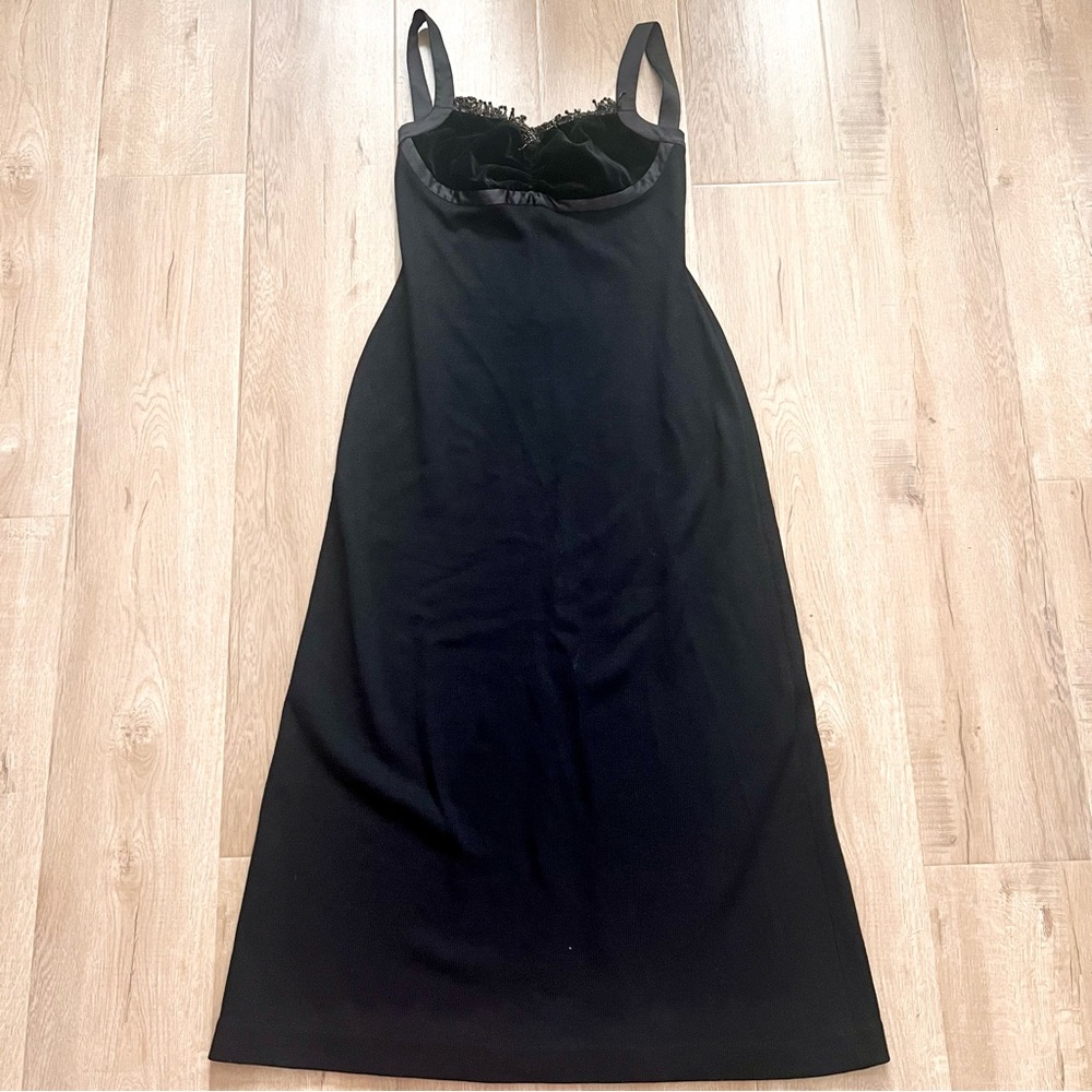 $975 St John Evening‎ Santana Knit Black Sleeveless Gown Maxi Dress Size 10 NWT